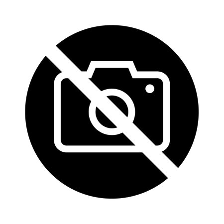 Prohibition No photo sign vector illustration.のイラスト素材