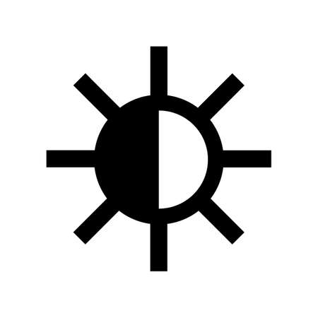 Brightness control icon. Vector of the sun.のイラスト素材