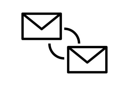 Mail exchange icon. Simple vector.のイラスト素材