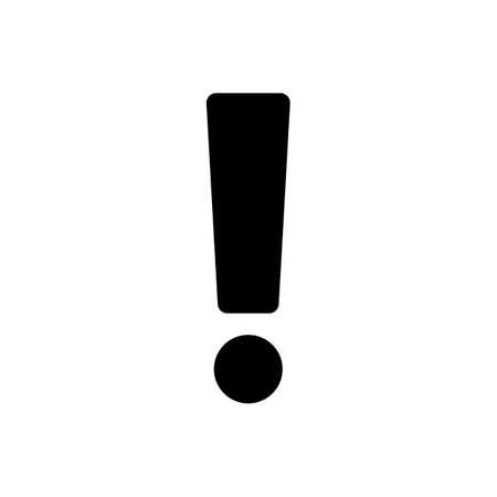 Exclamation mark icon. Vector data.のイラスト素材