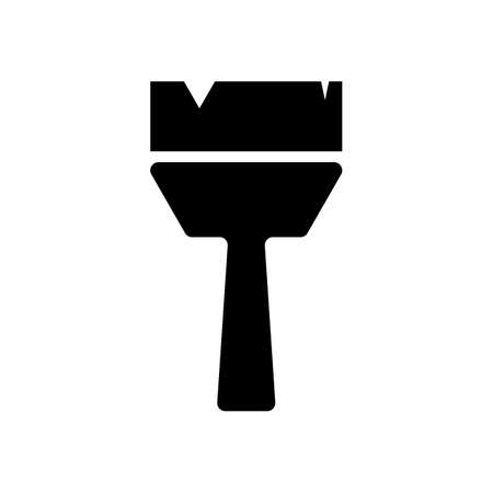 Paintbrush silhouette icon. Painting tools. Vector.のイラスト素材