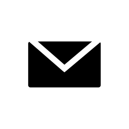 Mail silhouette icon. Business mail. Vector.のイラスト素材