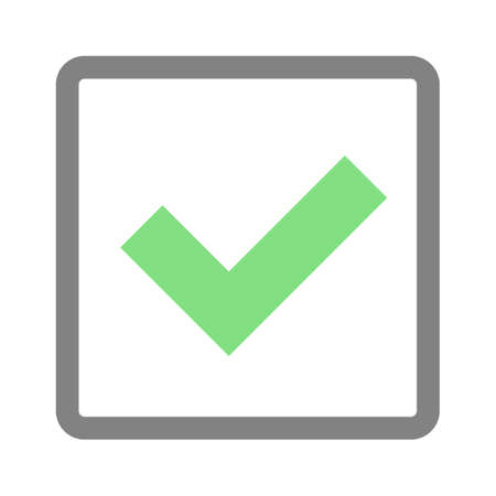 Light colored checkbox icon. Vector.のイラスト素材