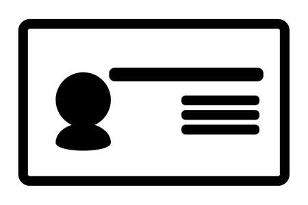 A simple icon for identification. Vector.のイラスト素材