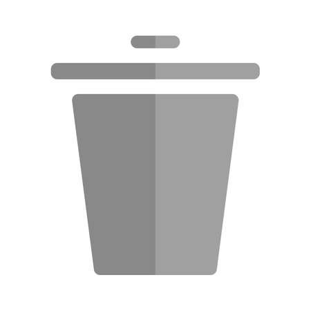 Modern trash can icon. Trash  and garbage disposal. Vector.のイラスト素材