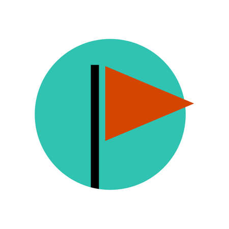 Flag icon. Pennant icon. Vectors.のイラスト素材
