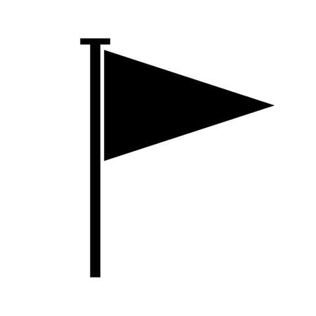 Flag silhouette icon. National flag. Vector.のイラスト素材