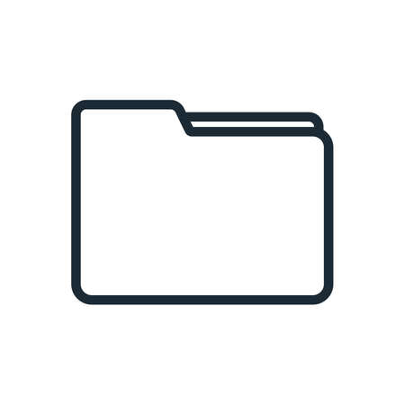 Folder icon. Data organization. Editable vector.のイラスト素材