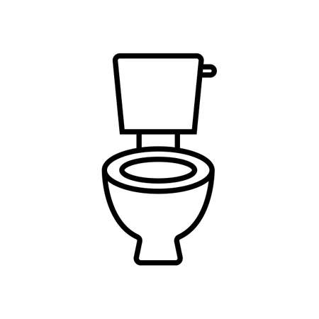 Simple toilet icon. Restroom. Editable vector.のイラスト素材
