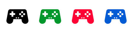 Game Controller Icon Set. Video game. Editable vector.