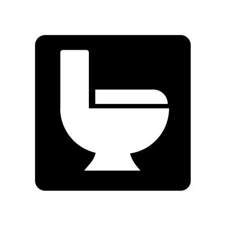 Toilet box icon. Restroom information. Editable vector.のイラスト素材