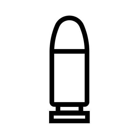 Simple bullet icon. Loaded. Editable vector.のイラスト素材