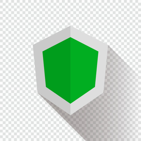 Modern shield icon. Defense or protection. Anti-virus. Editable vector.のイラスト素材