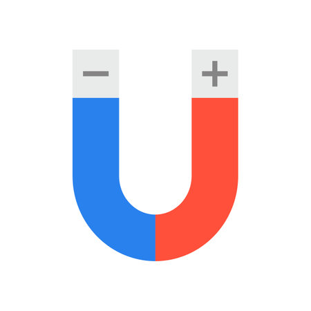 Magnet icon. Attract icon. Editable vector.のイラスト素材