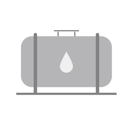 Gas tank icon. Oil tank icon. Natural gas or oil. Storage of crude oil. Editable vector.のイラスト素材