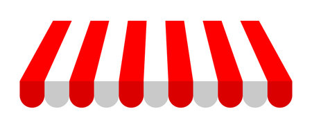 Store roof icon. Shop roof icon. Editable vector.のイラスト素材