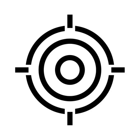 Target or aim icon. Sniper and target icon. Editable vector.のイラスト素材