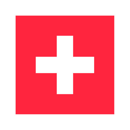 Flag of Switzerland. Swiss. Editable vector.のイラスト素材