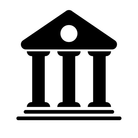 Temple silhouette icon. Religious institution. Editable vector.のイラスト素材