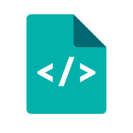 Programming code file. Source code. Editable vector.のイラスト素材