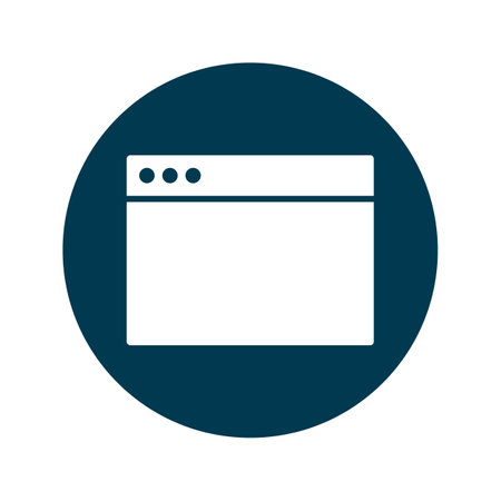Round web window icon. Editable vector.のイラスト素材