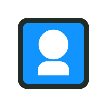 Flat design user icon. Account. Editable vector.のイラスト素材