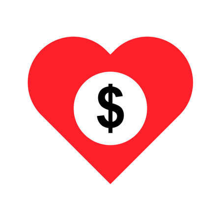 Funding and donation icon. Money support icon. Editable vector.のイラスト素材