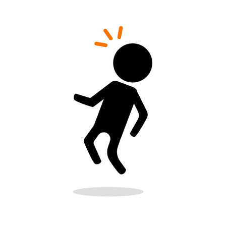 Shocked people. Reacting Person. Editable vector.のイラスト素材