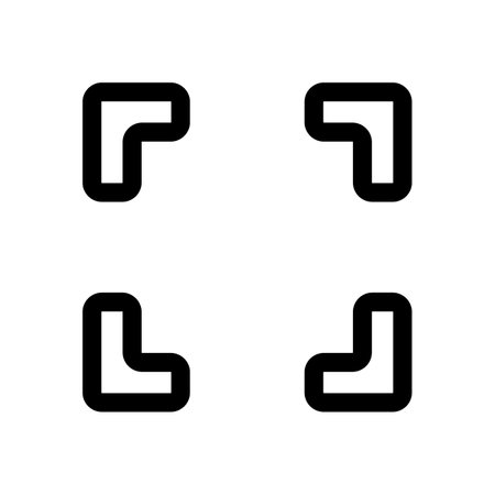 Simple scan icon. Focus. Editable vector.のイラスト素材