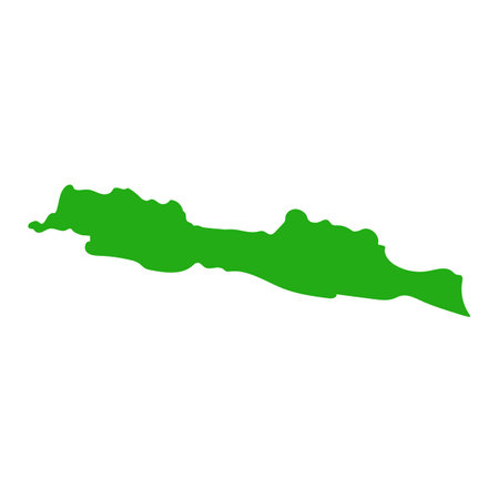 Simple Java map icon. Editable vector.のイラスト素材