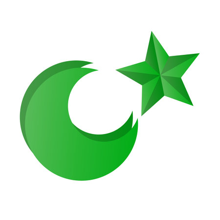 Pakistani Islamic Icon. Islam. Editable vector.のイラスト素材