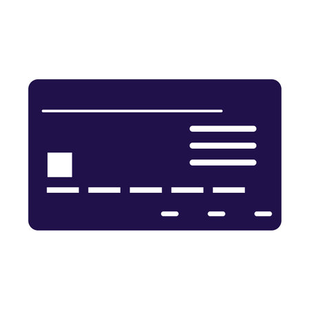 Credit card silhouette icon. Loan payment. Editable vector.のイラスト素材