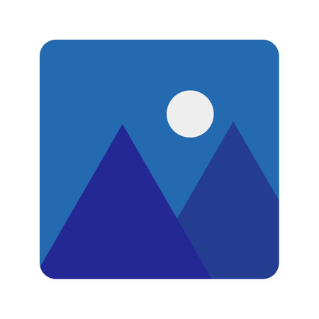 Flat design photo icon. Photo data. Editable vector.のイラスト素材
