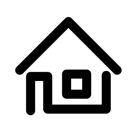 Modern house icon. Housing. Editable vector.のイラスト素材