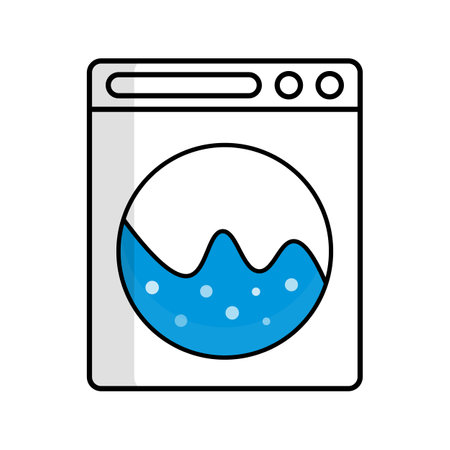 washing machine icon. Washer or laundry. Editable vector.のイラスト素材