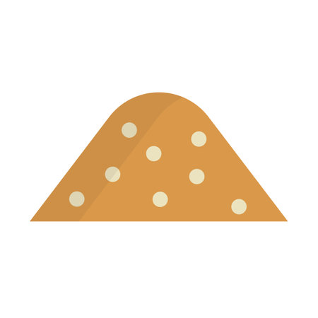 Simple mud icon. Soil. Editable vector.のイラスト素材