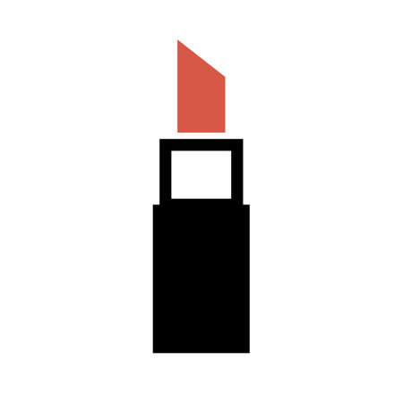Simple lipstick icon. Cosmetics. Editable vector.のイラスト素材