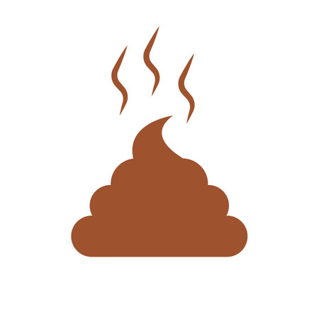 Brown poop and poop smell icon. Editable vector.のイラスト素材