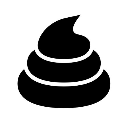 Poop silhouette icon. Poo. Editable vector.のイラスト素材
