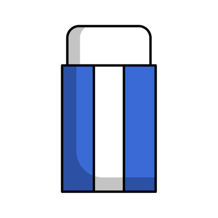Eraser icon. Stationery icon. Editable vector.のイラスト素材