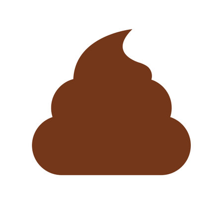 Brown poo icon. Poop. Feces. Editable vector.のイラスト素材