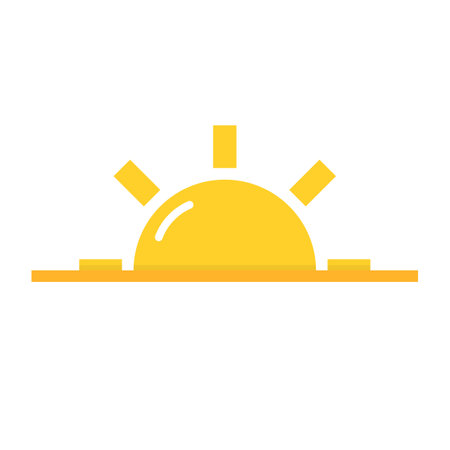 Sunset icon. Sundown icon. Editable vector.のイラスト素材