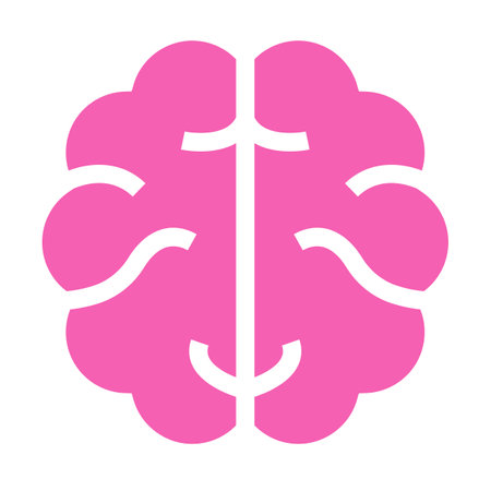 Flat design brain icon. Editable vector.のイラスト素材