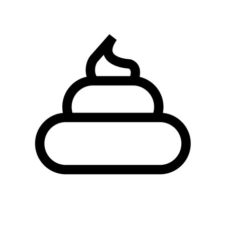 Simple poo icon. Poop. Editable vector.のイラスト素材