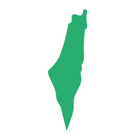 Israel Map. Map of Israel. Editable vector.のイラスト素材