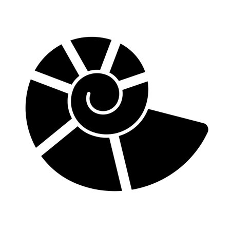 Simple fossil silhouette icon. Editable vector.のイラスト素材