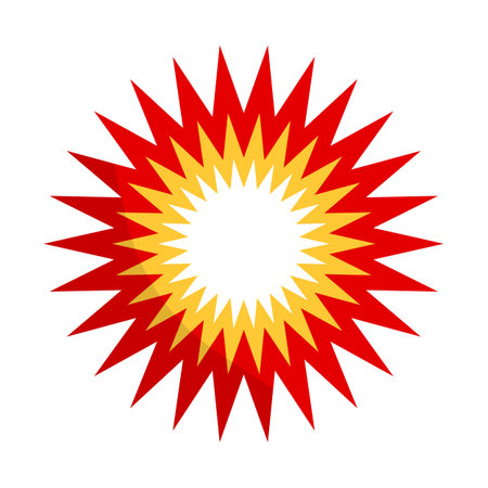 Pop explosion icon. Bombing icon. Editable vector.のイラスト素材