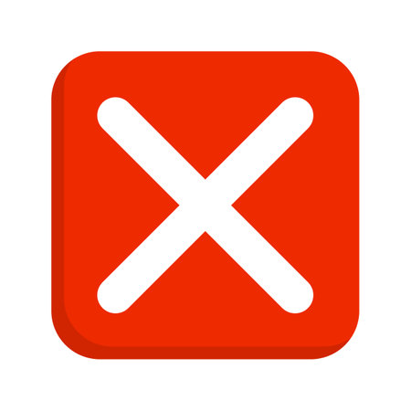 Square cross mark box icon. Editable vector.のイラスト素材