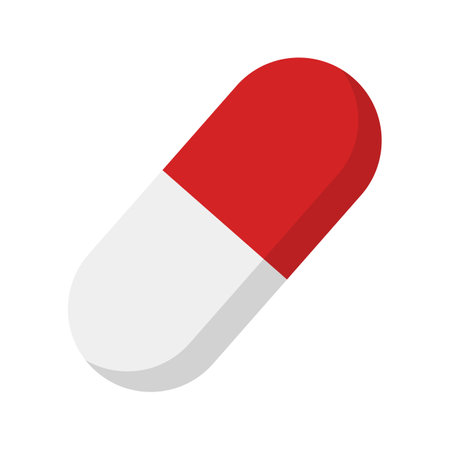 Capsule icon. Pill icon. Editable vector.のイラスト素材