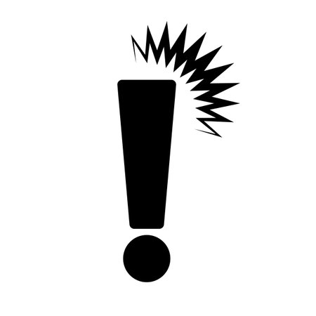 Reaction silhouette icon. Surprise or warning. Editable vector.のイラスト素材